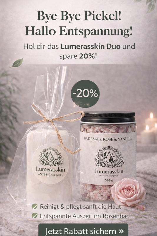 Anti Pickel Seife, Badesalz rote Vanille set