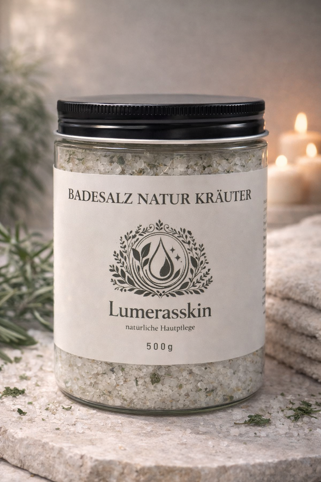 Kräuterbadesalz